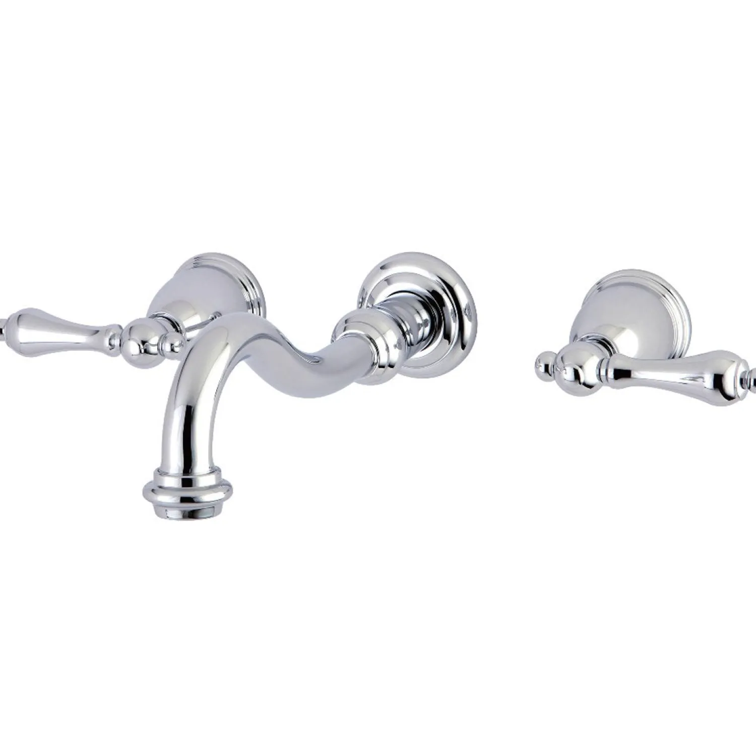 Clearance Restoration Two-Handle 3-Hole Wall Mount Roman Tub Faucet Tub Faucets