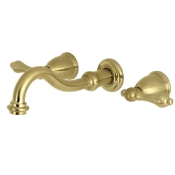 Clearance Restoration Two-Handle 3-Hole Wall Mount Roman Tub Faucet Tub Faucets