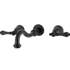 Clearance Restoration Two-Handle 3-Hole Wall Mount Roman Tub Faucet Tub Faucets