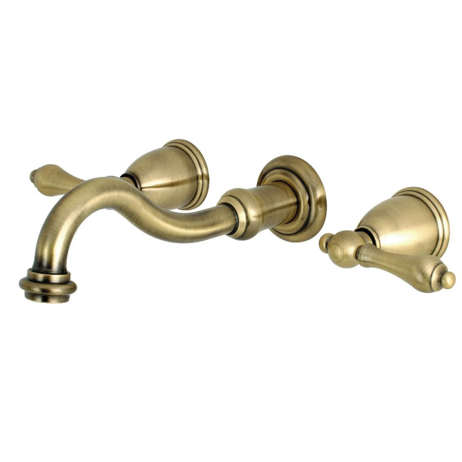 Clearance Restoration Two-Handle 3-Hole Wall Mount Roman Tub Faucet Tub Faucets