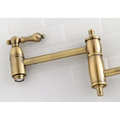 New Restoration Wall Mount Pot Filler Kitchen Faucet Wall Mounted Kitchen Faucets|Single Hole