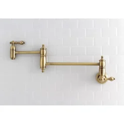 New Restoration Wall Mount Pot Filler Kitchen Faucet Wall Mounted Kitchen Faucets|Single Hole