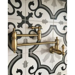 New Restoration Wall Mount Pot Filler Kitchen Faucet Wall Mounted Kitchen Faucets|Single Hole