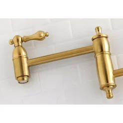 New Restoration Wall Mount Pot Filler Kitchen Faucet Wall Mounted Kitchen Faucets|Single Hole