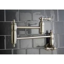 New Restoration Wall Mount Pot Filler Kitchen Faucet Wall Mounted Kitchen Faucets|Single Hole