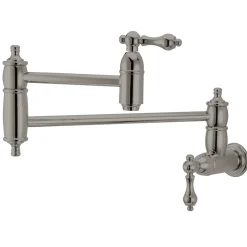 New Restoration Wall Mount Pot Filler Kitchen Faucet Wall Mounted Kitchen Faucets|Single Hole