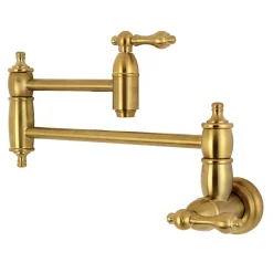 New Restoration Wall Mount Pot Filler Kitchen Faucet Wall Mounted Kitchen Faucets|Single Hole