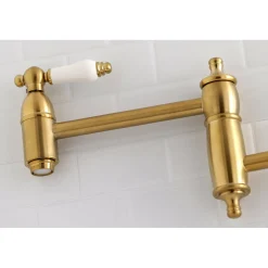 Clearance Restoration Wall Mount Single Hole Pot Filler Kitchen Faucet Wall Mounted Kitchen Faucets|Single Hole
