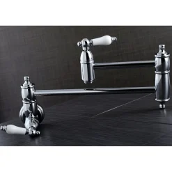 Clearance Restoration Wall Mount Single Hole Pot Filler Kitchen Faucet Wall Mounted Kitchen Faucets|Single Hole
