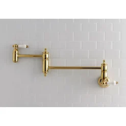 Clearance Restoration Wall Mount Single Hole Pot Filler Kitchen Faucet Wall Mounted Kitchen Faucets|Single Hole