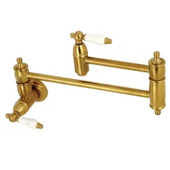 Clearance Restoration Wall Mount Single Hole Pot Filler Kitchen Faucet Wall Mounted Kitchen Faucets|Single Hole