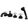 Hot Roman 3-Cross Handles Tub Faucet Tub Faucets