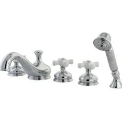 Hot Roman 3-Cross Handles Tub Faucet Tub Faucets