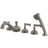 Sale Roman Tub Faucet with Hand Shower in Brushed Nickel Tub Faucets