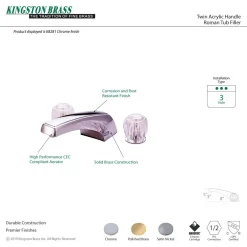 Clearance Roman 4.63" Tub Faucet Tub Faucets
