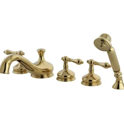 New Roman Tub Filler 5 Pieces with Hand Shower Tub & Shower Sets|Tub Faucets