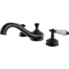 Clearance Roman Tub Filler with Cross Handle Tub Faucets