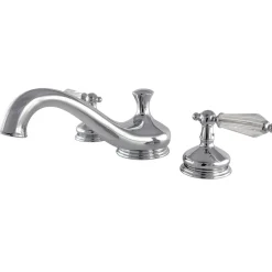 Clearance Roman Tub Filler with Cross Handle Tub Faucets