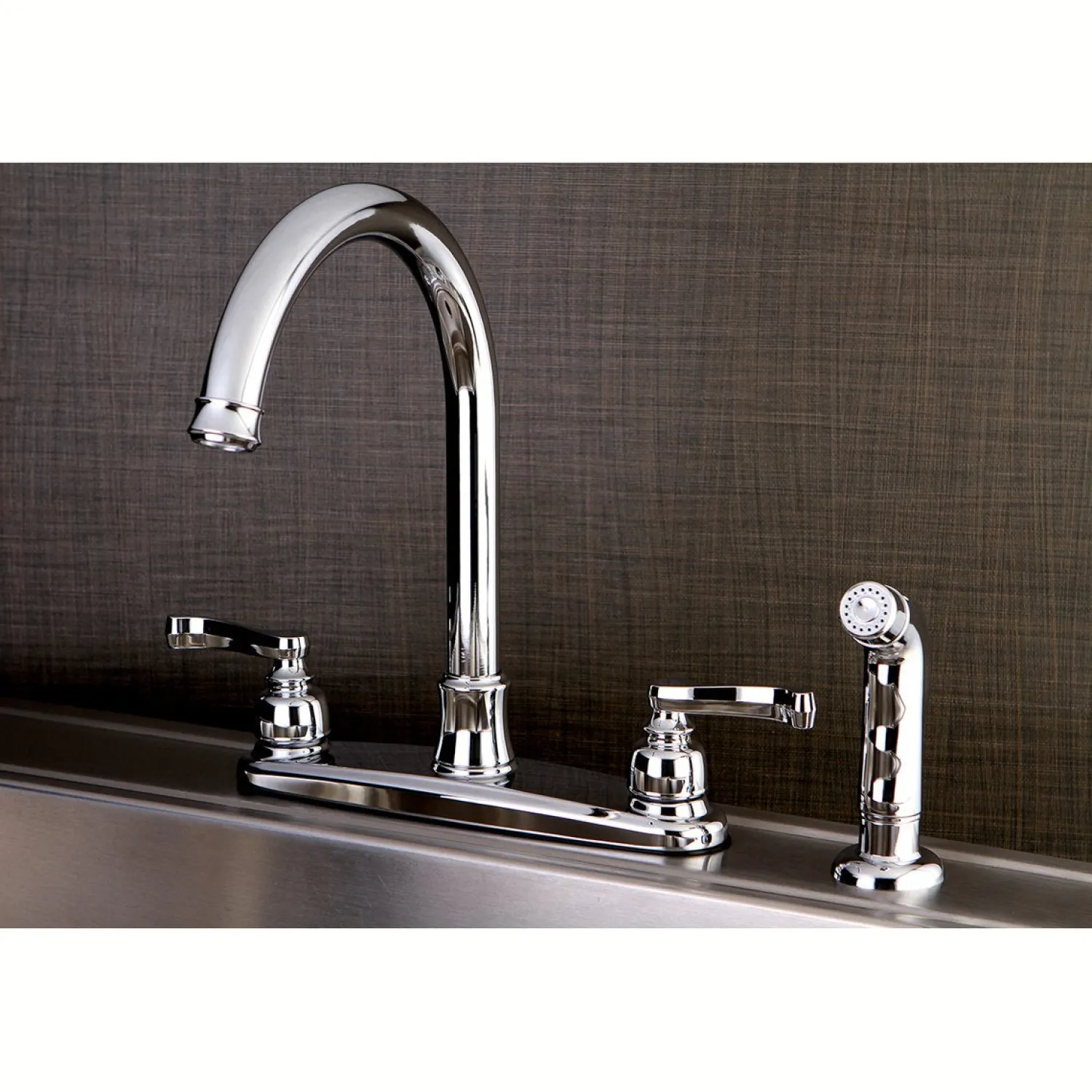 Outlet Royale Centerset Kitchen Faucet Faucets With Side Spray
