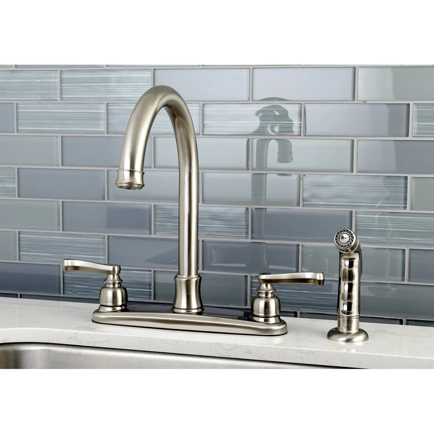 Outlet Royale Centerset Kitchen Faucet Faucets With Side Spray