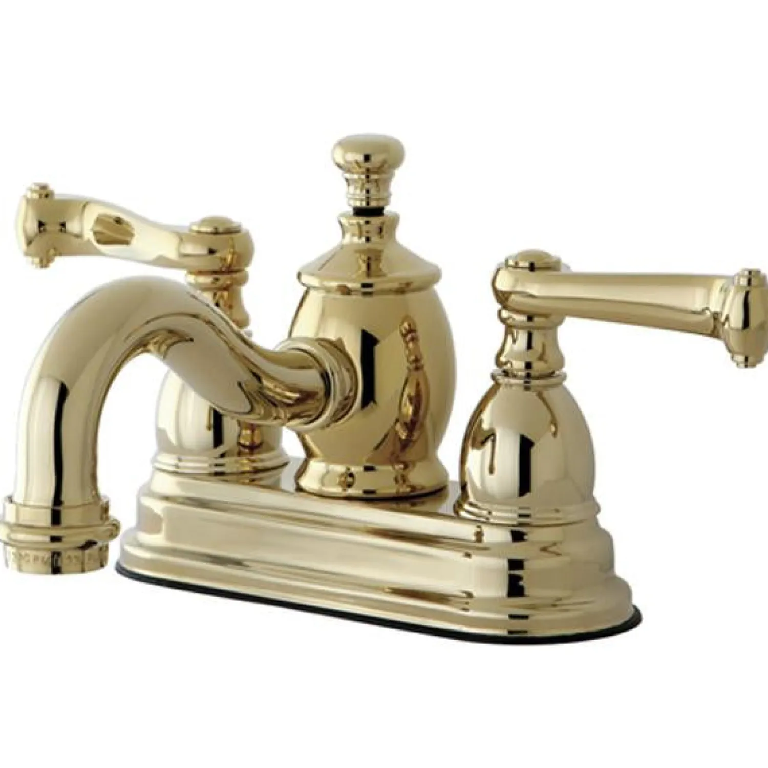 Online Royale 4" Centerset Lavatory Faucet with Metal Lever Handle and Heritage Spout 4" Center Set