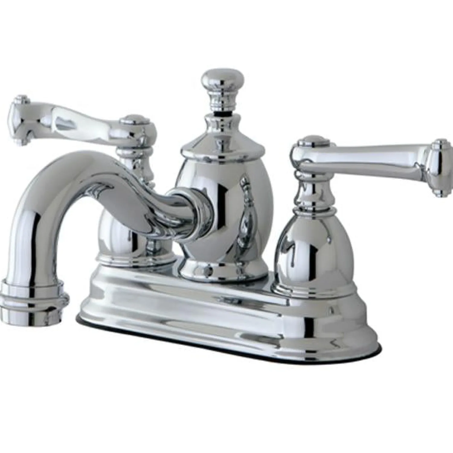 Online Royale 4" Centerset Lavatory Faucet with Metal Lever Handle and Heritage Spout 4" Center Set