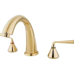 Online Royale Contemporary Two Handle Solid Brass Roman Tub Filler Tub Faucets