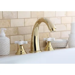 Clearance Royale Deck Mount 3-Hole Roman Tub Filler Tub Faucets