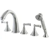 Clearance Royale Roman Tub Filler with Hand Shower in Polished Chrome Tub Faucets