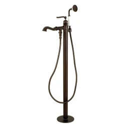 Discount Royale Single Handle Freestanding Roman Tub Faucet with Hand Shower Free Standing Tub Fillers|Tub Faucets