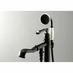 Discount Royale Single Handle Freestanding Roman Tub Faucet with Hand Shower Free Standing Tub Fillers|Tub Faucets