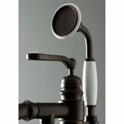 Discount Royale Single Handle Freestanding Roman Tub Faucet with Hand Shower Free Standing Tub Fillers|Tub Faucets