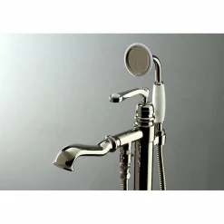 Discount Royale Single Handle Freestanding Roman Tub Faucet with Hand Shower Free Standing Tub Fillers|Tub Faucets