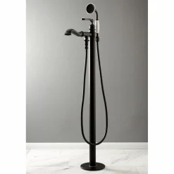 Discount Royale Single Handle Freestanding Roman Tub Faucet with Hand Shower Free Standing Tub Fillers|Tub Faucets