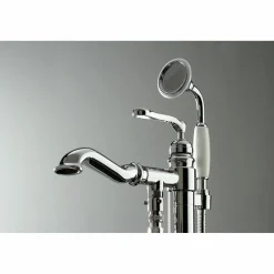 Discount Royale Single Handle Freestanding Roman Tub Faucet with Hand Shower Free Standing Tub Fillers|Tub Faucets