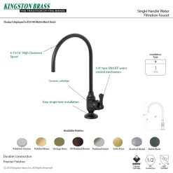 New Royale Single-Handle Water Filtration Faucet Single Hole