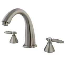 Clearance Royale Solid Brass Three Hole Two Handle Roman Tub Filler Tub Faucets