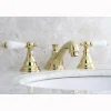Outlet Royale Three Hole Two Handle 8" to 16" Widespread Lavatory Faucet with Brass Pop-up 8" Widespread