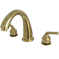 Online Royale Three Hole Two Handle Solid Brass Roman Tub Filler Tub Faucets
