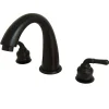 Online Royale 8" to 16" Widespread Two Handle Roman Tub Filler Tub Faucets