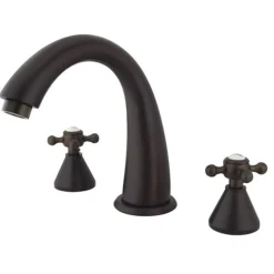 Online Royale Two Handle 8" to 16" Widespread Solid Brass Roman Tub Filler Tub Faucets