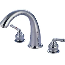 Discount Royale Two Handle Roman Tub Filler in Polished Chrome Tub Faucets
