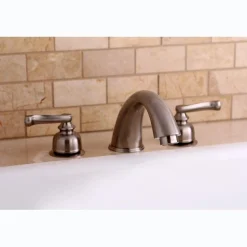 Sale Royale Two Handle Roman Tub Filler in Satin Nickel Tub Faucets