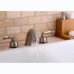 Sale Royale Two Handle Roman Tub Filler in Satin Nickel Tub Faucets