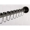 Clearance SCC311X-P Adjustable Shower Rod and Shower Ring Set Shower Curtain Rods