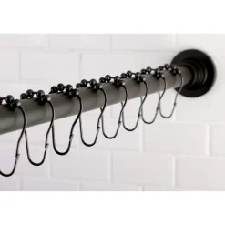 Clearance SCC311X-P Adjustable Shower Rod and Shower Ring Set Shower Curtain Rods