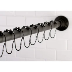 Clearance SCC271X-P Adjustable Shower Rod and Shower Ring Set Shower Curtain Rods