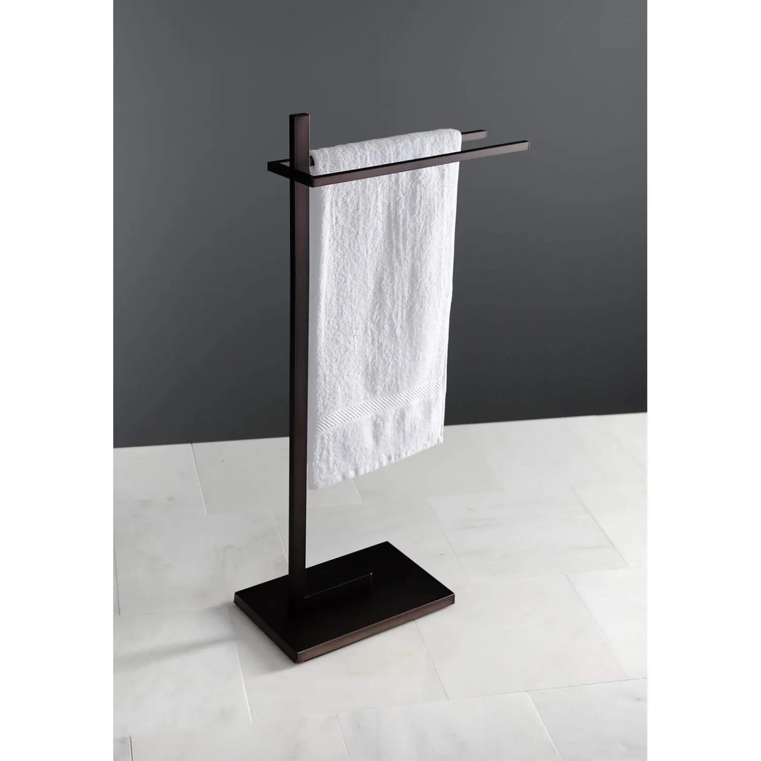 Clearance SCC860X-P Edenscape Pedestal Dual Towel Rack Free-Standing Towel Racks