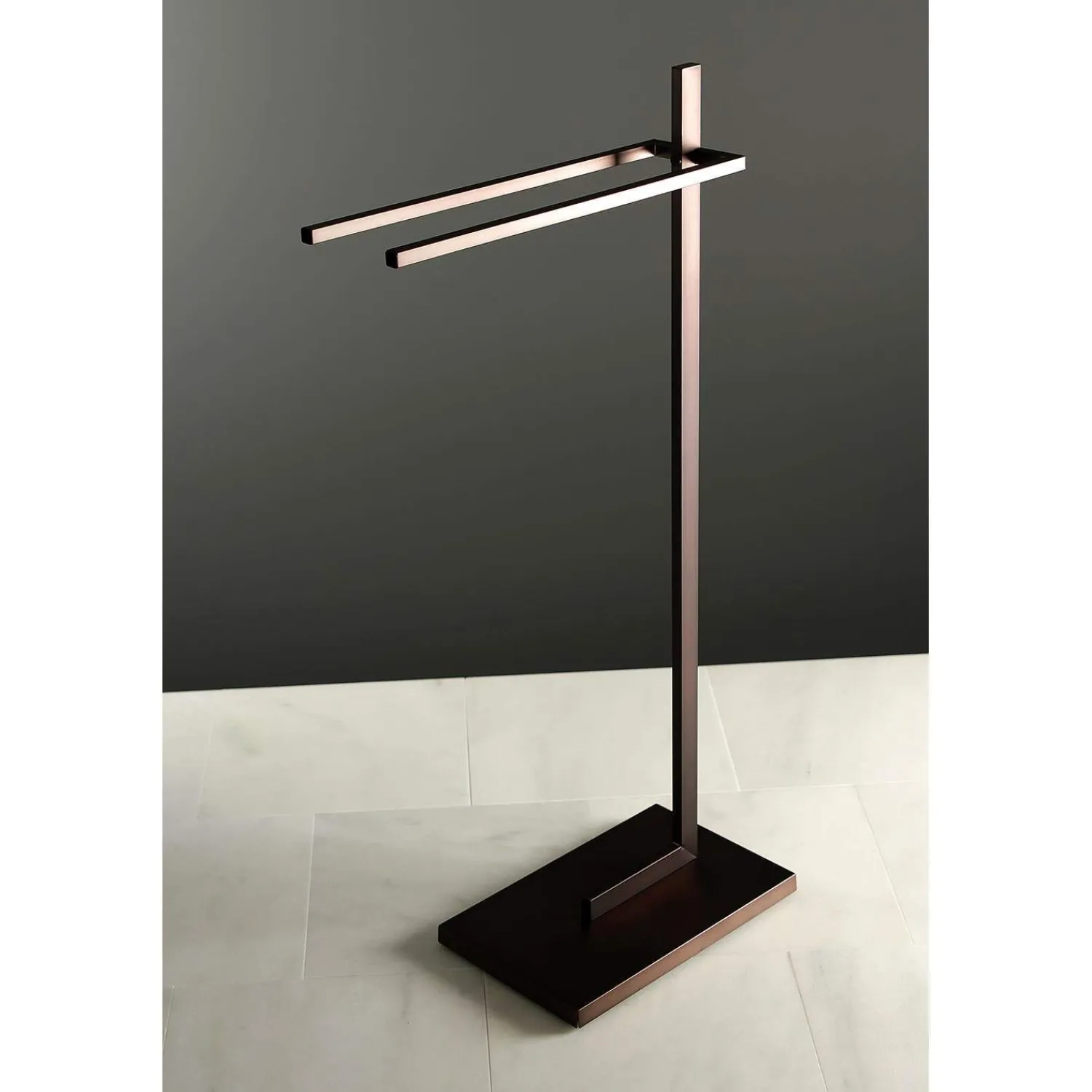 Clearance SCC860X-P Edenscape Pedestal Dual Towel Rack Free-Standing Towel Racks