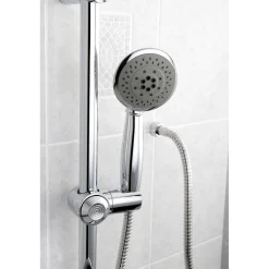 Discount 5 Setting Hand Shower with Hose and Slide Bar Kit Handheld Shower Heads|Shower Sets